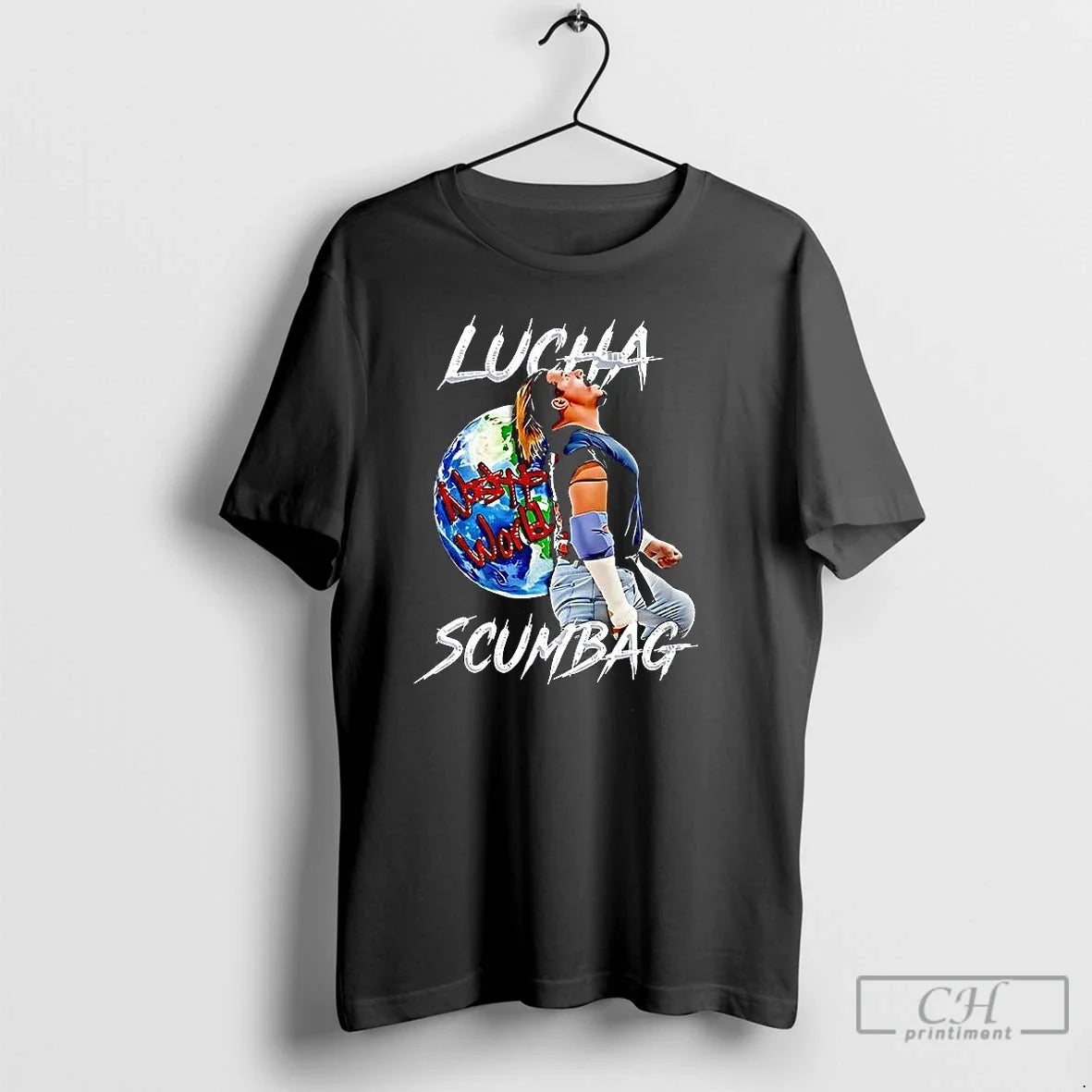 Classic Lucha Scumbag Chris Nastyy - Adult & Kids T-Shirts, Sweatshirts & Hoodies apparel design preview 1