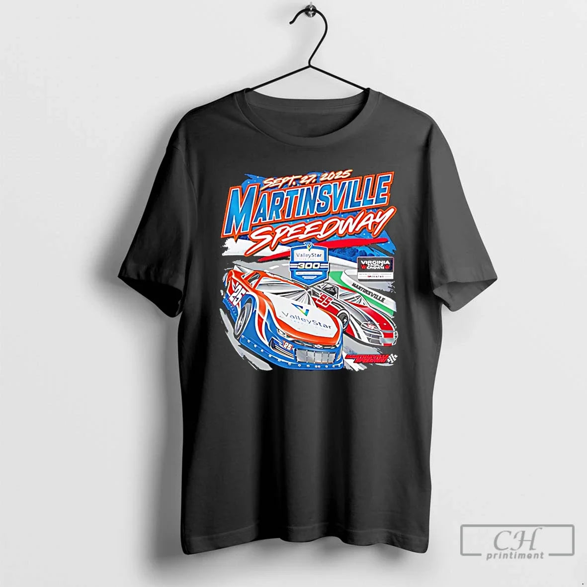 Classic Martinsville Speedway Valley Star 2025 - Adult & Kids T-Shirts, Sweatshirts & Hoodies apparel design preview 1