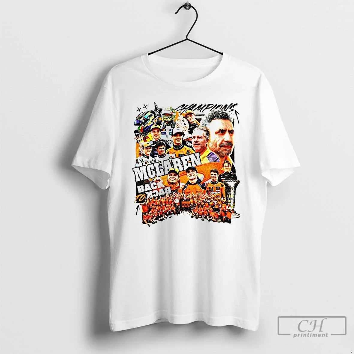 Classic Mclaren Racing Wins 2025 Formula 1 World - Adult & Kids T-Shirts, Sweatshirts & Hoodies apparel design preview 1
