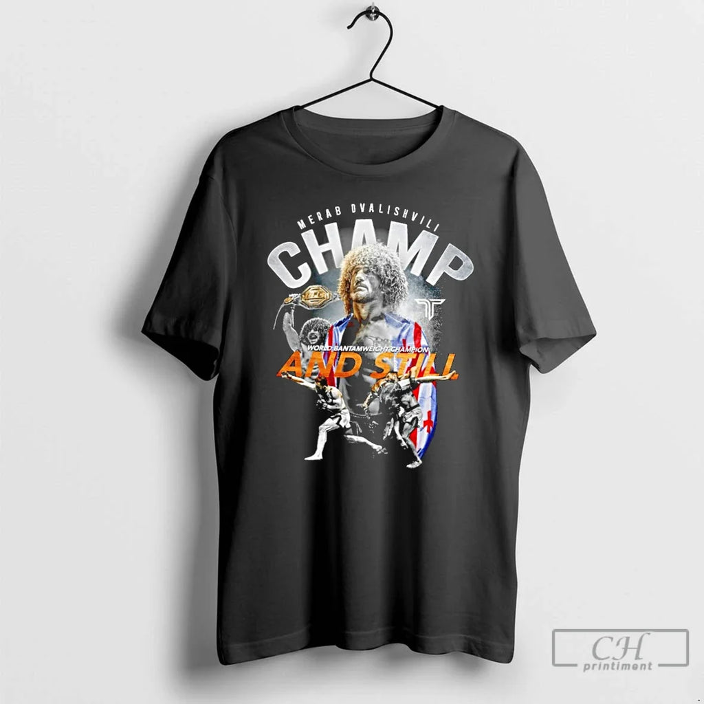 Classic Merab Dvalishvili And Still World - Adult & Kids T-Shirts, Sweatshirts & Hoodies apparel design preview 1