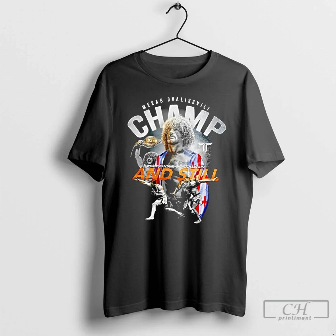 Classic Merab Dvalishvili And Still World - Adult & Kids T-Shirts, Sweatshirts & Hoodies apparel design preview 1