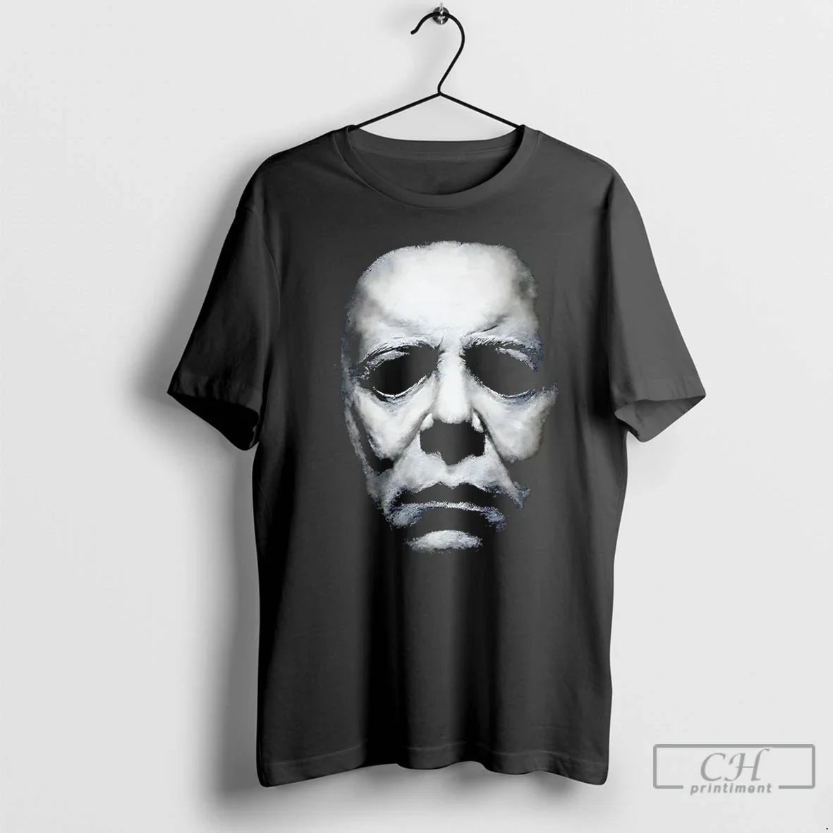 Classic Michael Myers Horror Character Big Face - Adult & Kids T-Shirts, Sweatshirts & Hoodies apparel design preview 1