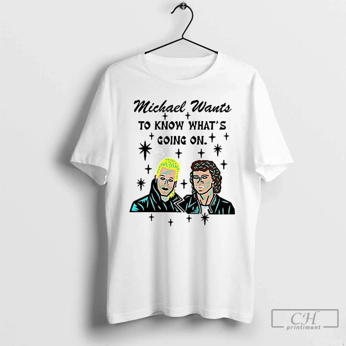 Classic Michael Wants To Know Whats Going On T Shirs - Adult & Kids T-Shirts, Sweatshirts & Hoodies apparel design preview 1