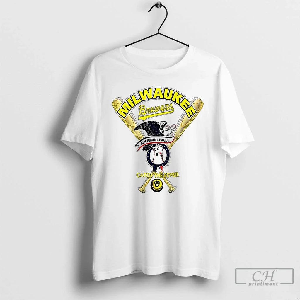 Classic Milwaukee Brewers Catch The Fever - Adult & Kids T-Shirts, Sweatshirts & Hoodies apparel design preview 1