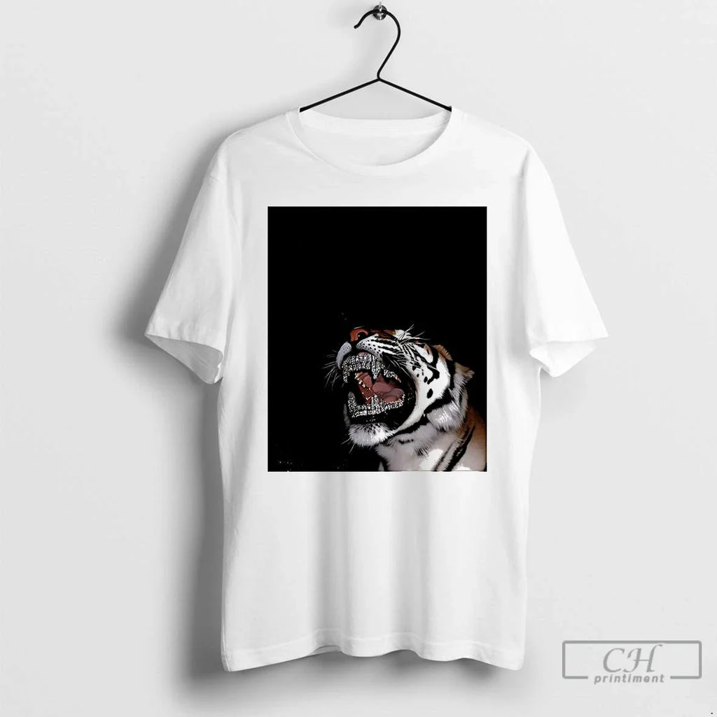 Classic Mini Archillect Tiger With Diamond Grillz - Adult & Kids T-Shirts, Sweatshirts & Hoodies apparel design preview 1