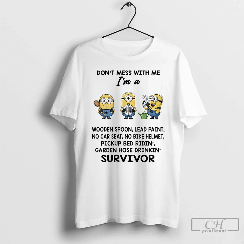 Classic Minions Dont Mess With Me Im A Wooden Spoon - Adult & Kids T-Shirts, Sweatshirts & Hoodies apparel design preview 1