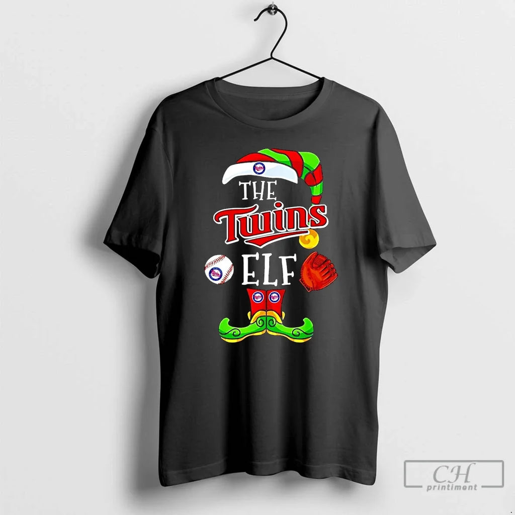 Classic Minnesota Twins Angels Elf Christmas - Adult & Kids T-Shirts, Sweatshirts & Hoodies apparel design preview 1