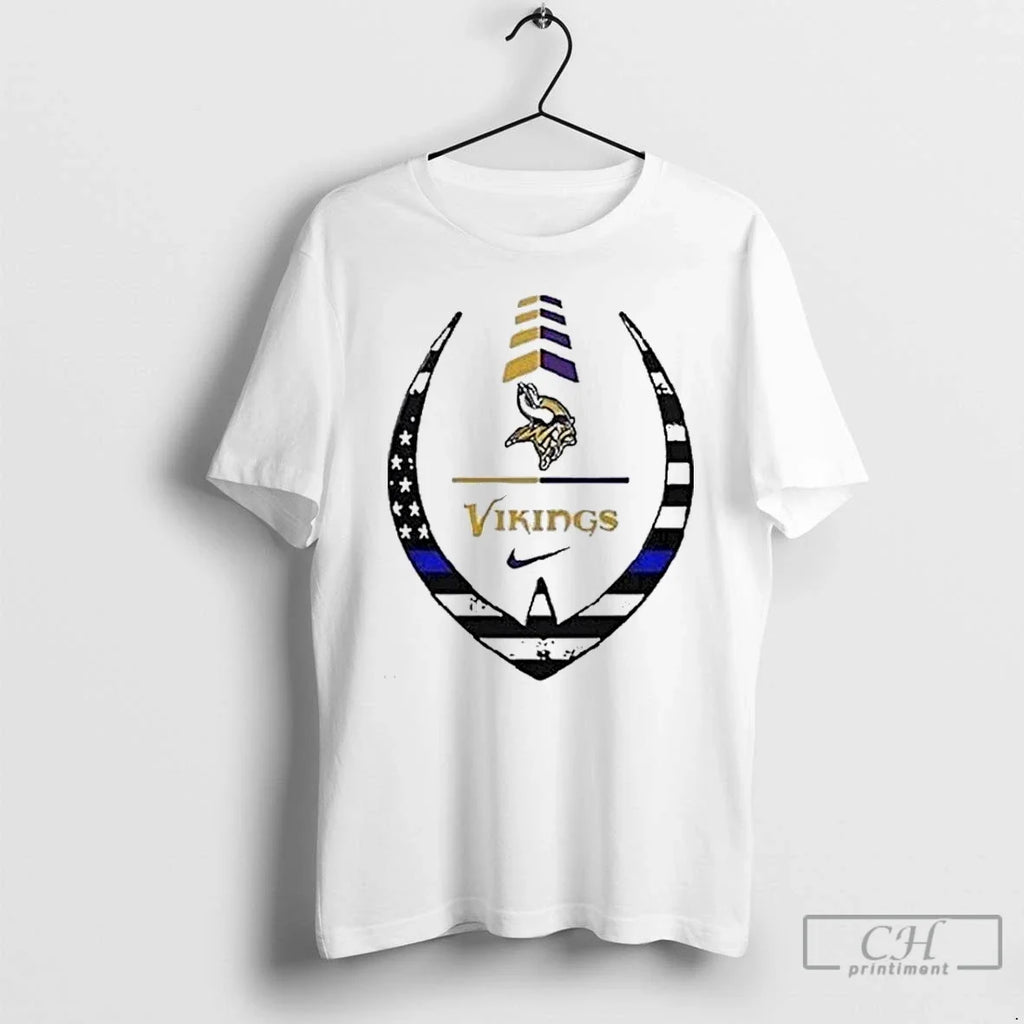 Classic Minnesota Vikings Police Law Enforcement - Adult & Kids T-Shirts, Sweatshirts & Hoodies apparel design preview 1