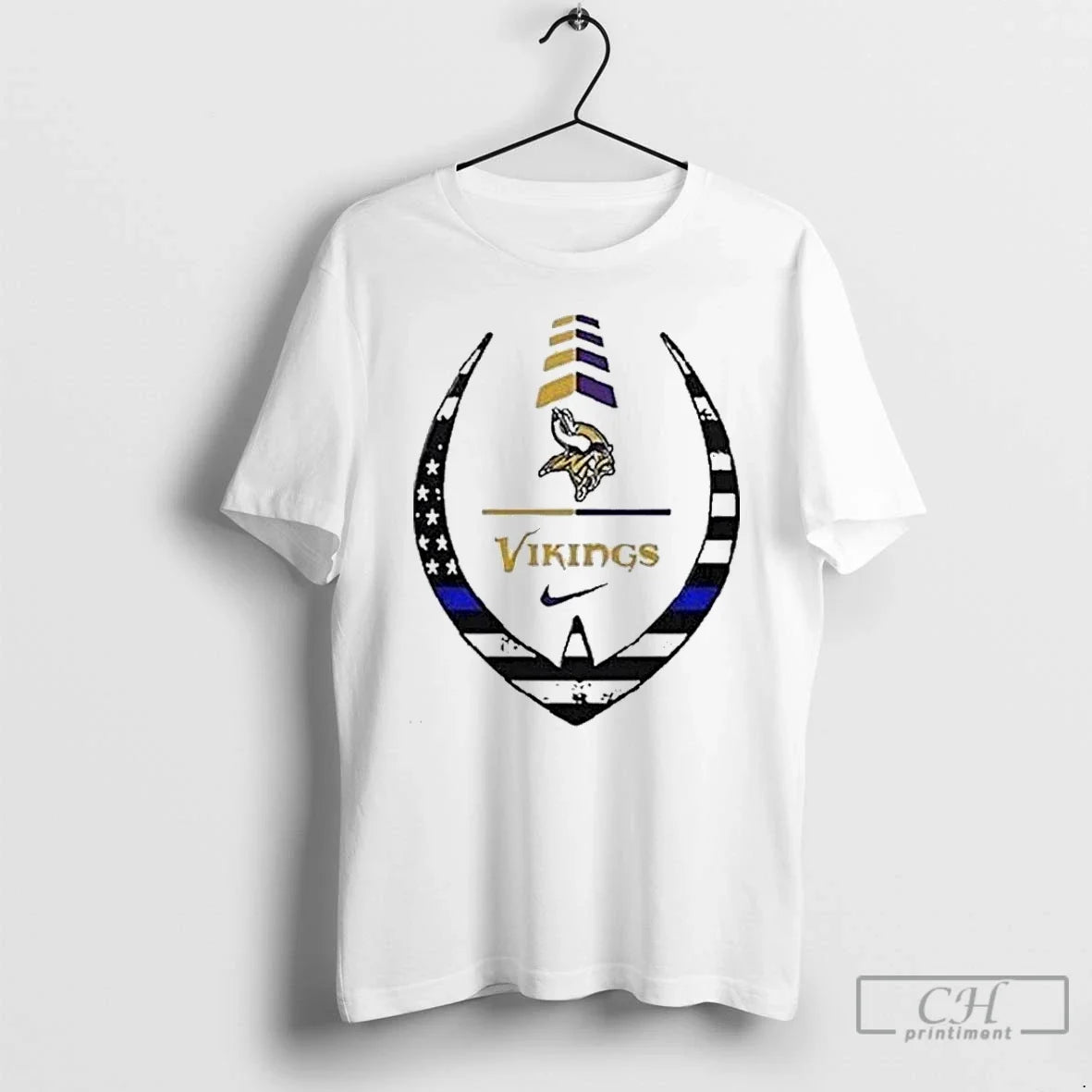 Classic Minnesota Vikings Police Law Enforcement - Adult & Kids T-Shirts, Sweatshirts & Hoodies apparel design preview 1