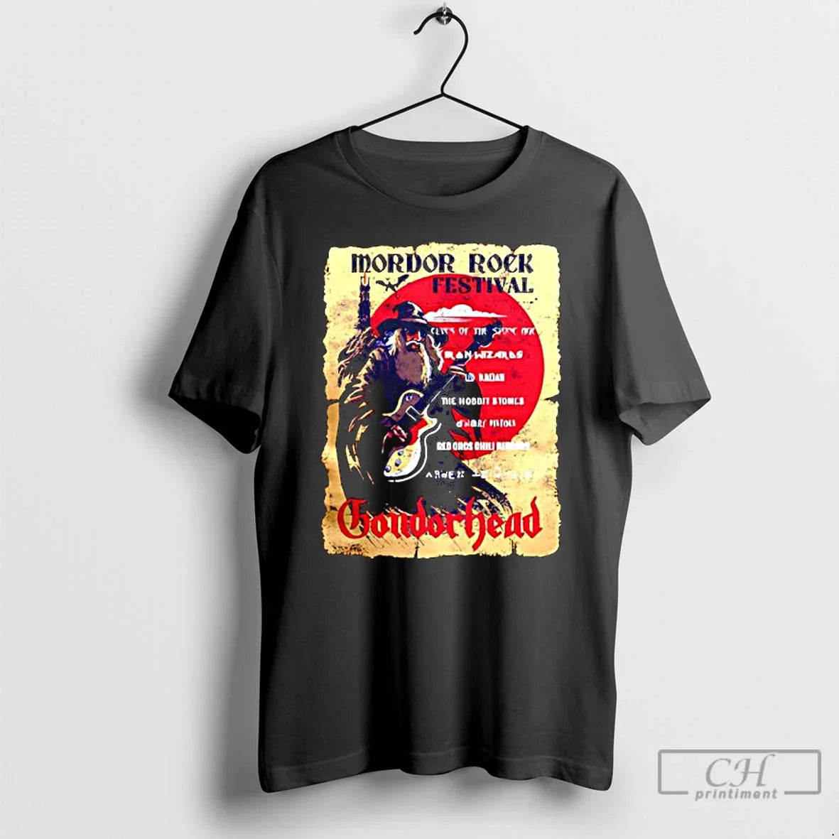 Classic Mordor Rock Festival Gondorhead Barmuzzle The - Adult & Kids T-Shirts, Sweatshirts & Hoodies apparel design preview 1