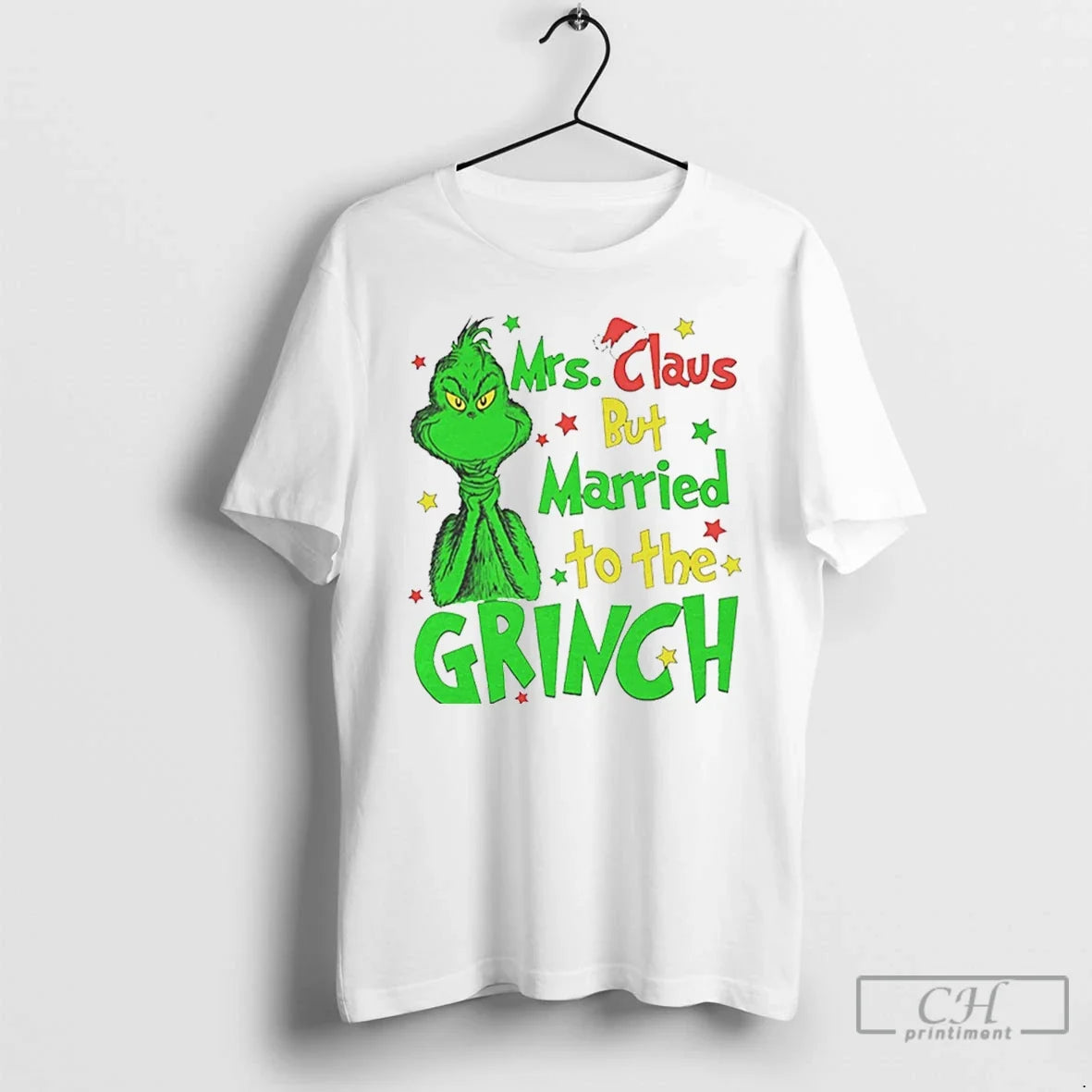 Classic Mrs Claus But Married To The Grinch Christmas - Adult & Kids T-Shirts, Sweatshirts & Hoodies apparel design preview 1