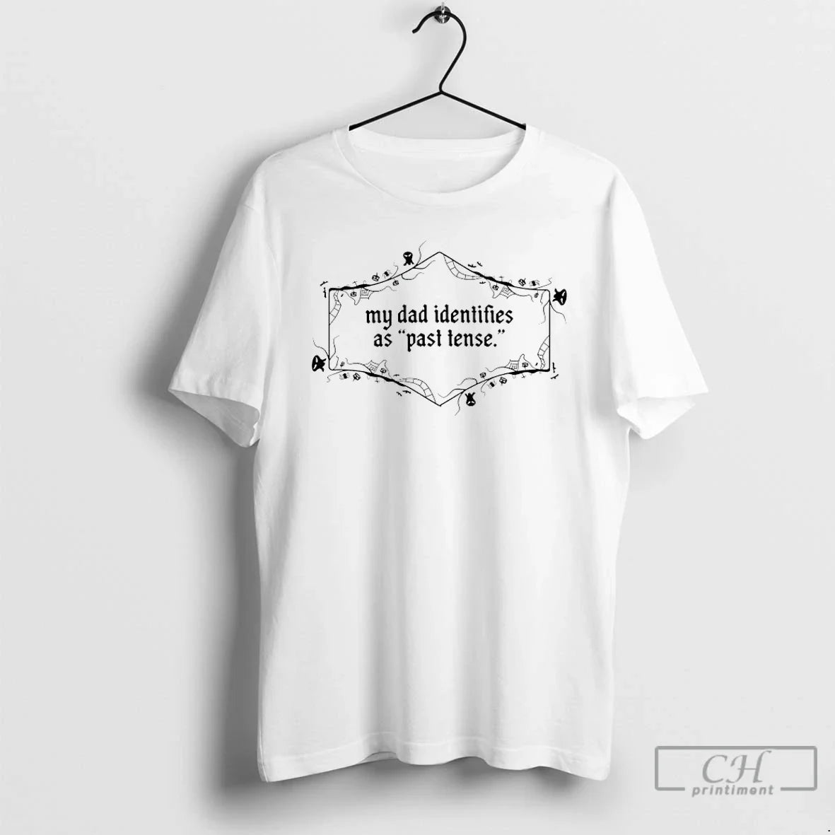 Classic My Dad Identifies As Past Tense Halloween - Adult & Kids T-Shirts, Sweatshirts & Hoodies apparel design preview 1