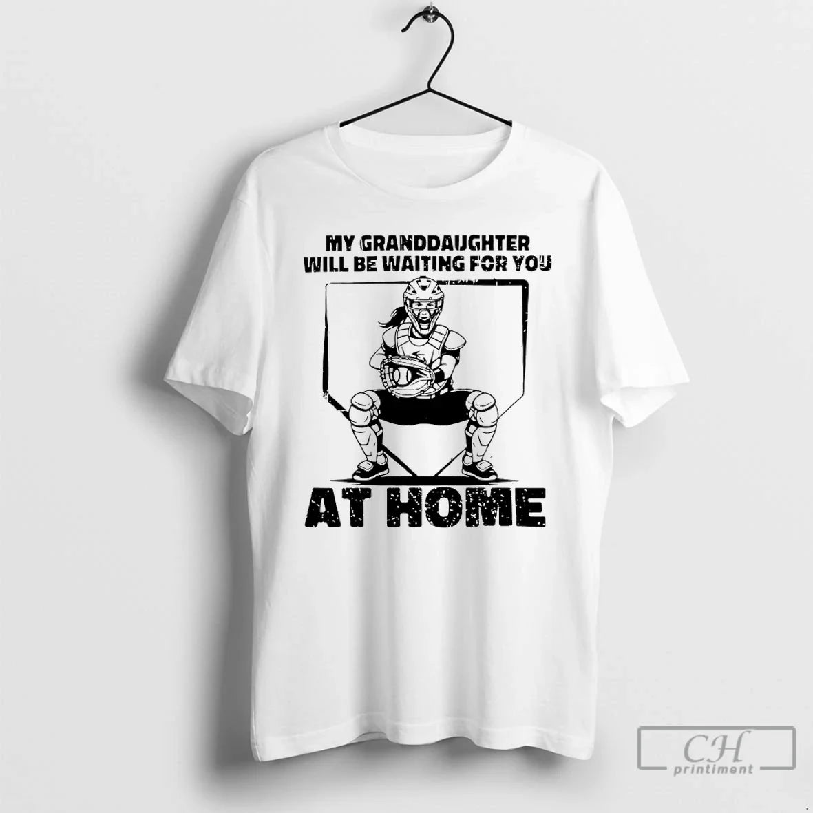 Classic My Granddaughter Will Be Waiting For You At - Adult & Kids T-Shirts, Sweatshirts & Hoodies apparel design preview 1