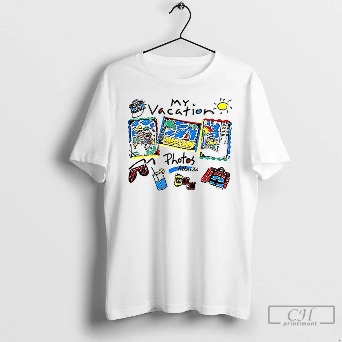 Classic My Vacation Photos Atlanta Art T Shirs - Adult & Kids T-Shirts, Sweatshirts & Hoodies apparel design preview 1