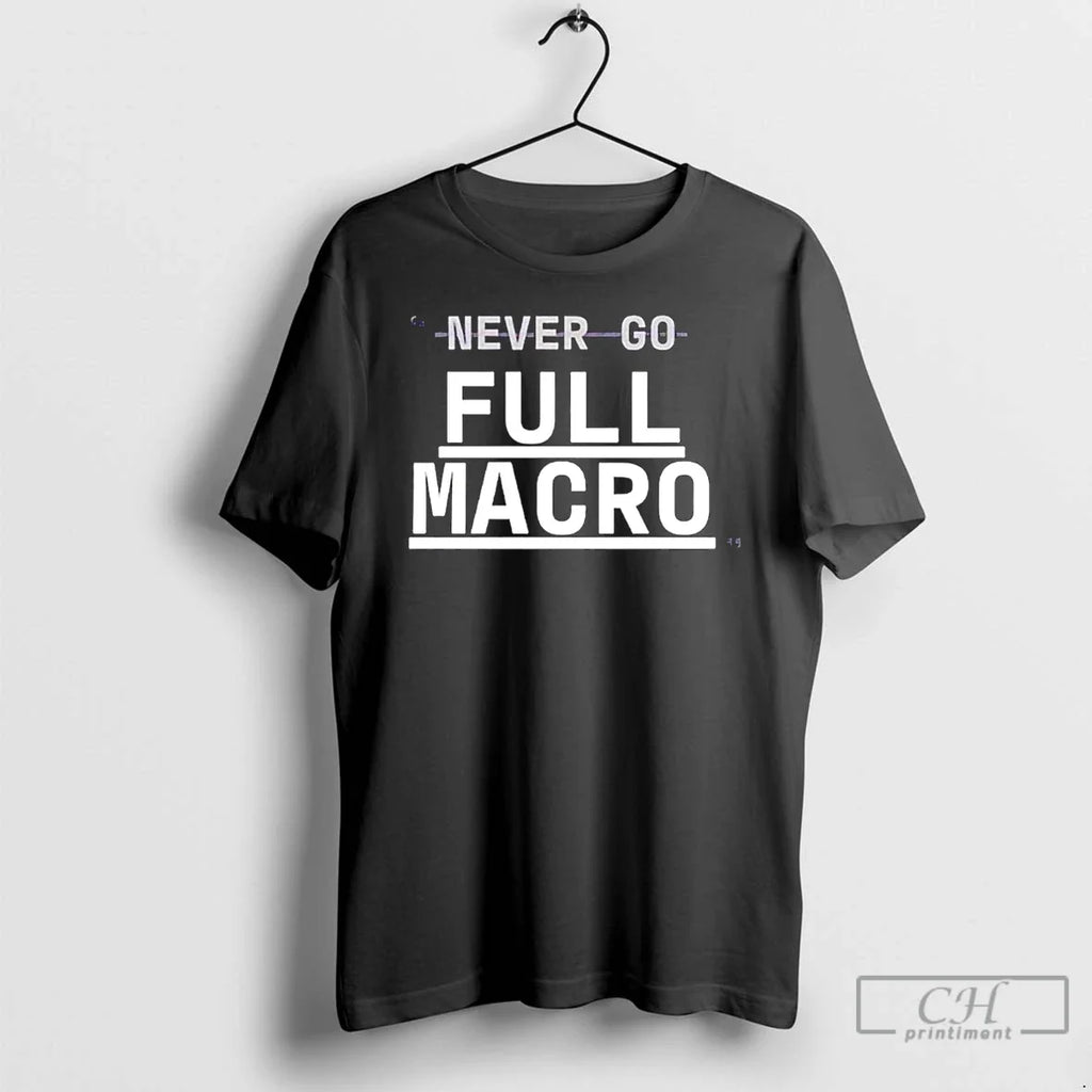 Classic Never Go Full Macro - Adult & Kids T-Shirts, Sweatshirts & Hoodies apparel design preview 1