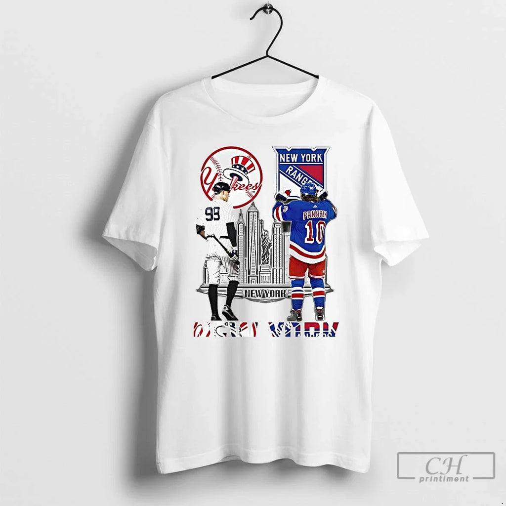 Classic New York City Yankees And Rangers - Adult & Kids T-Shirts, Sweatshirts & Hoodies apparel design preview 1