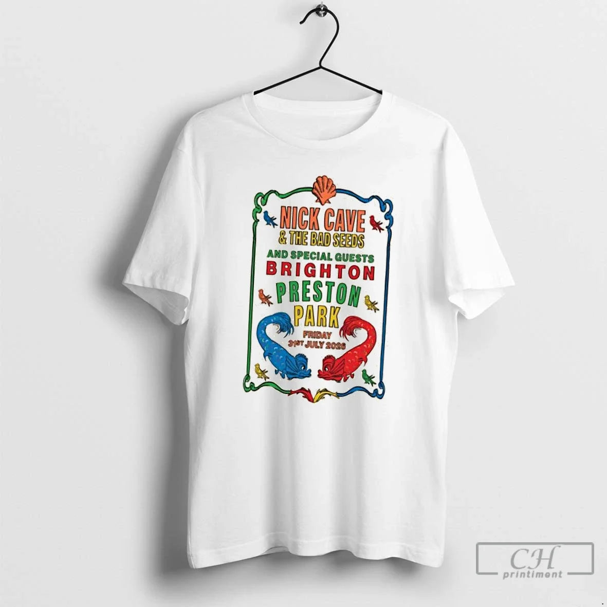 Classic Nick Cave The Bad Seeds Preston Park Brighton - Adult & Kids T-Shirts, Sweatshirts & Hoodies apparel design preview 1