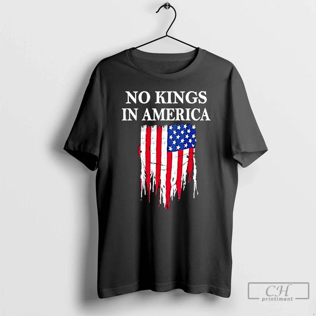 Classic No Kings In America Flag Vintage - Adult & Kids T-Shirts, Sweatshirts & Hoodies apparel design preview 1