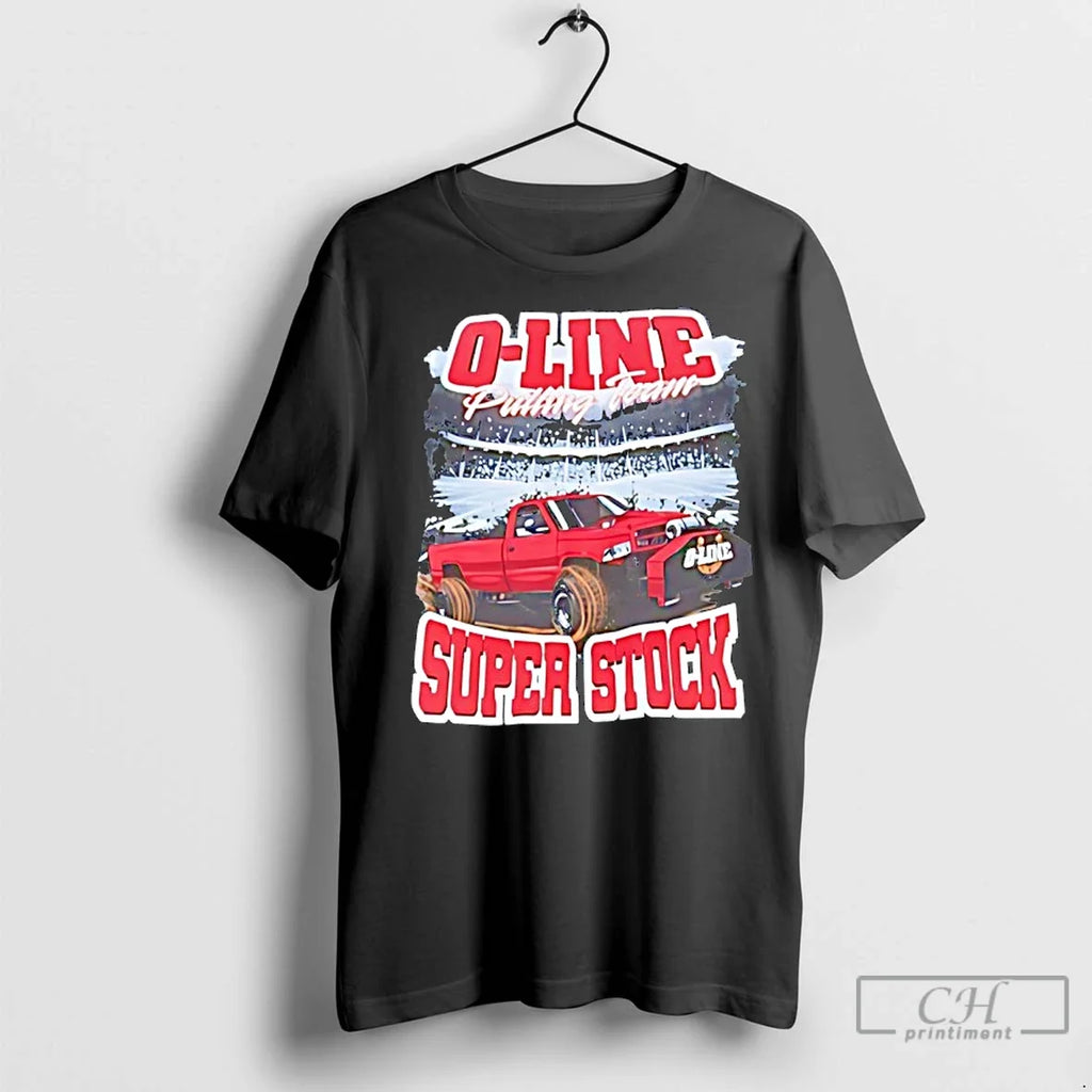 Classic O Line Pulling Team Super Stock Pickup Truck - Adult & Kids T-Shirts, Sweatshirts & Hoodies apparel design preview 1