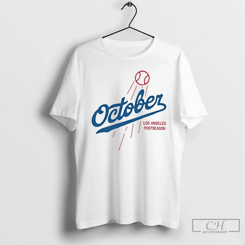 Classic October Los Angeles Postseason Logo - Adult & Kids T-Shirts, Sweatshirts & Hoodies apparel design preview 1