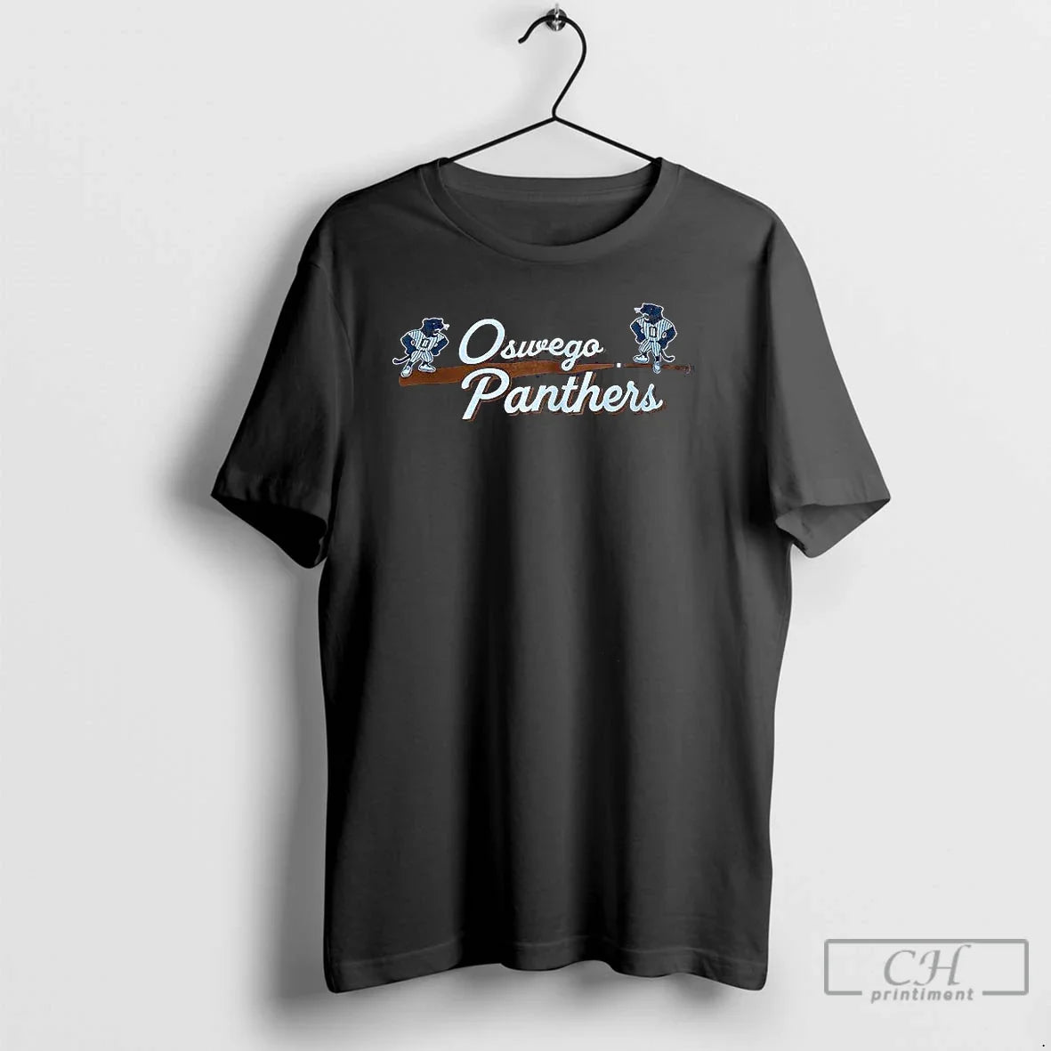 Classic Oswego Panthers Ohs Panther Baseball - Adult & Kids T-Shirts, Sweatshirts & Hoodies apparel design preview 1