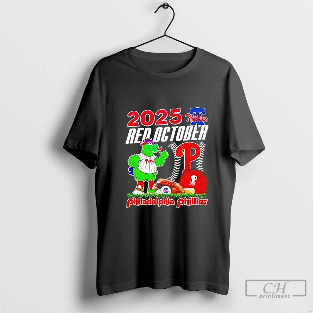 Classic Philadelphia Phillies 2025 Red October - Adult & Kids T-Shirts, Sweatshirts & Hoodies apparel design preview 1