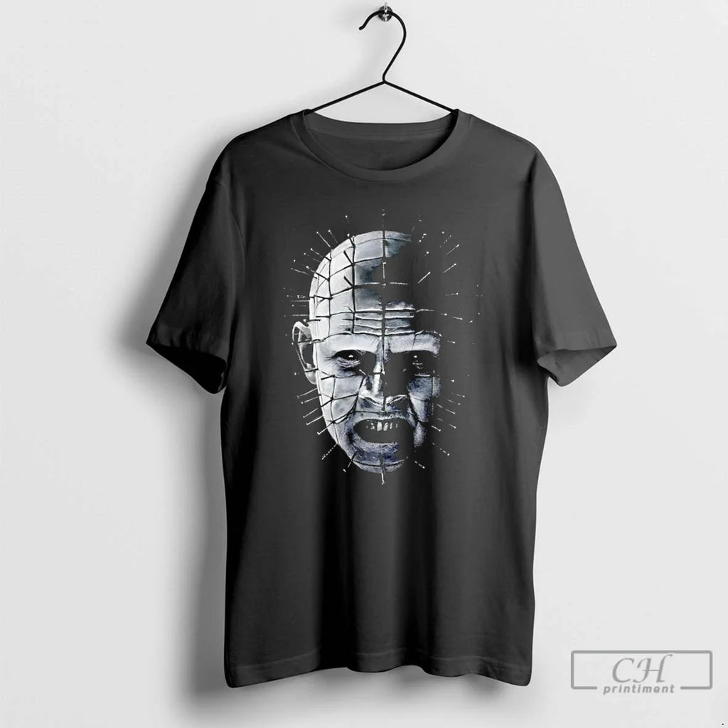 Classic Pinhead Big Face Graphic Halloween - Adult & Kids T-Shirts, Sweatshirts & Hoodies apparel design preview 1