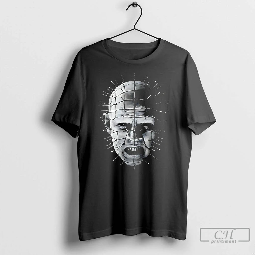 Classic Pinhead Horror Character Big Face Halloween - Adult & Kids T-Shirts, Sweatshirts & Hoodies apparel design preview 1