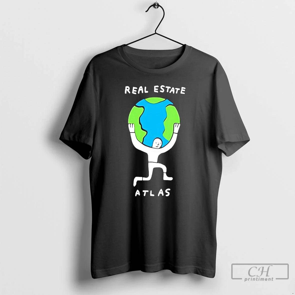 Classic Planet Earth Real Estate Atlas - Adult & Kids T-Shirts, Sweatshirts & Hoodies apparel design preview 1