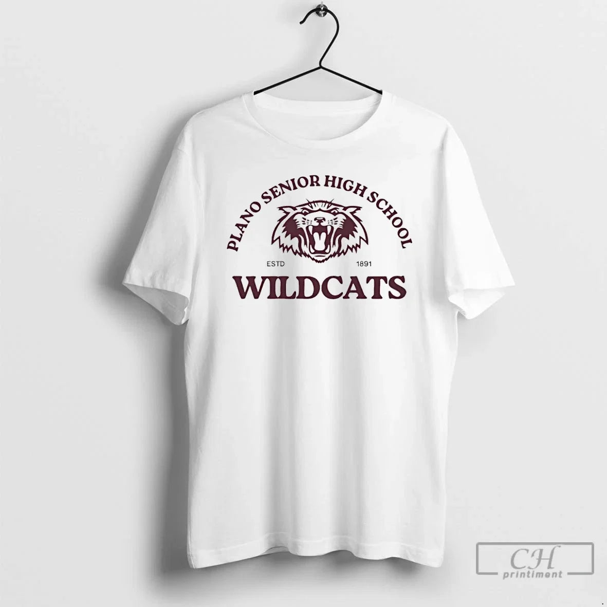 Classic Plano Wildcats Senior High School Est 1891 - Adult & Kids T-Shirts, Sweatshirts & Hoodies apparel design preview 1