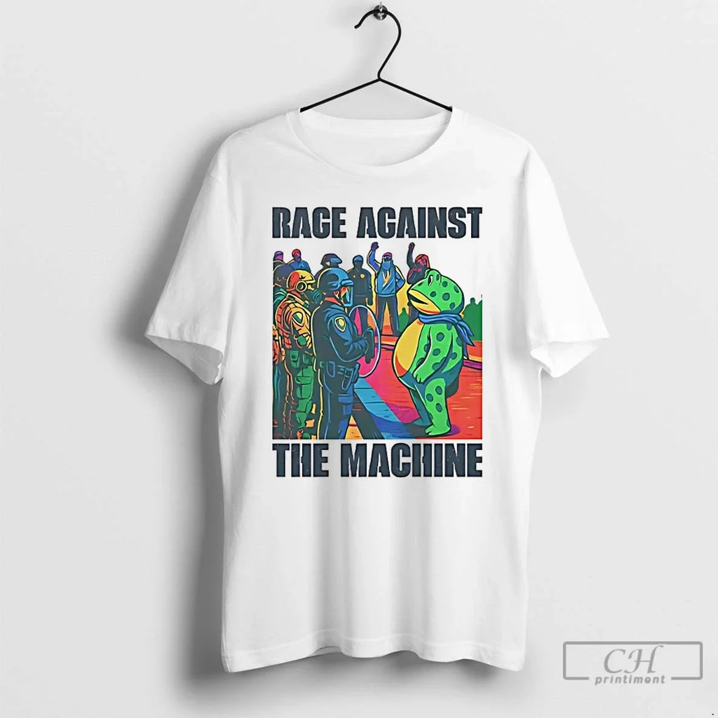 Classic Portland Frog Anti Ice Rage Against The - Adult & Kids T-Shirts, Sweatshirts & Hoodies apparel design preview 1