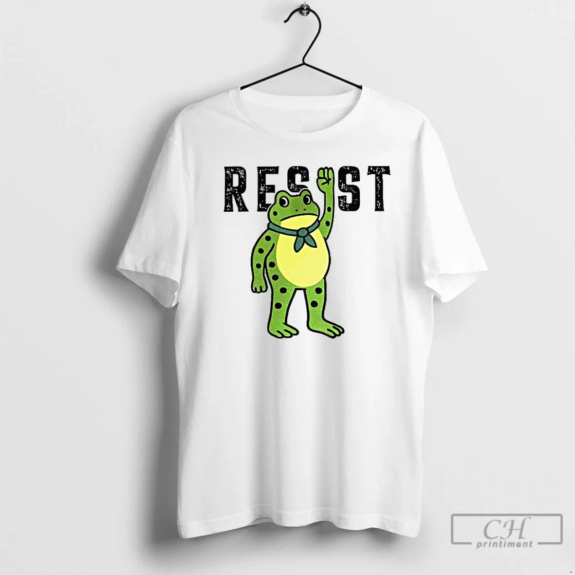 Classic Portland Frog Free Resist - Adult & Kids T-Shirts, Sweatshirts & Hoodies apparel design preview 1