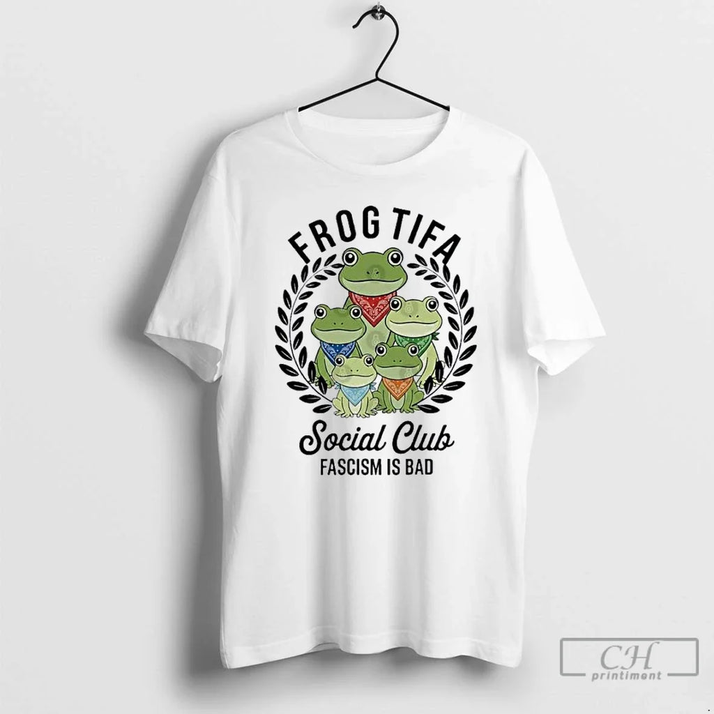 Classic Portland Frog Frogtifa Social Club - Adult & Kids T-Shirts, Sweatshirts & Hoodies apparel design preview 1