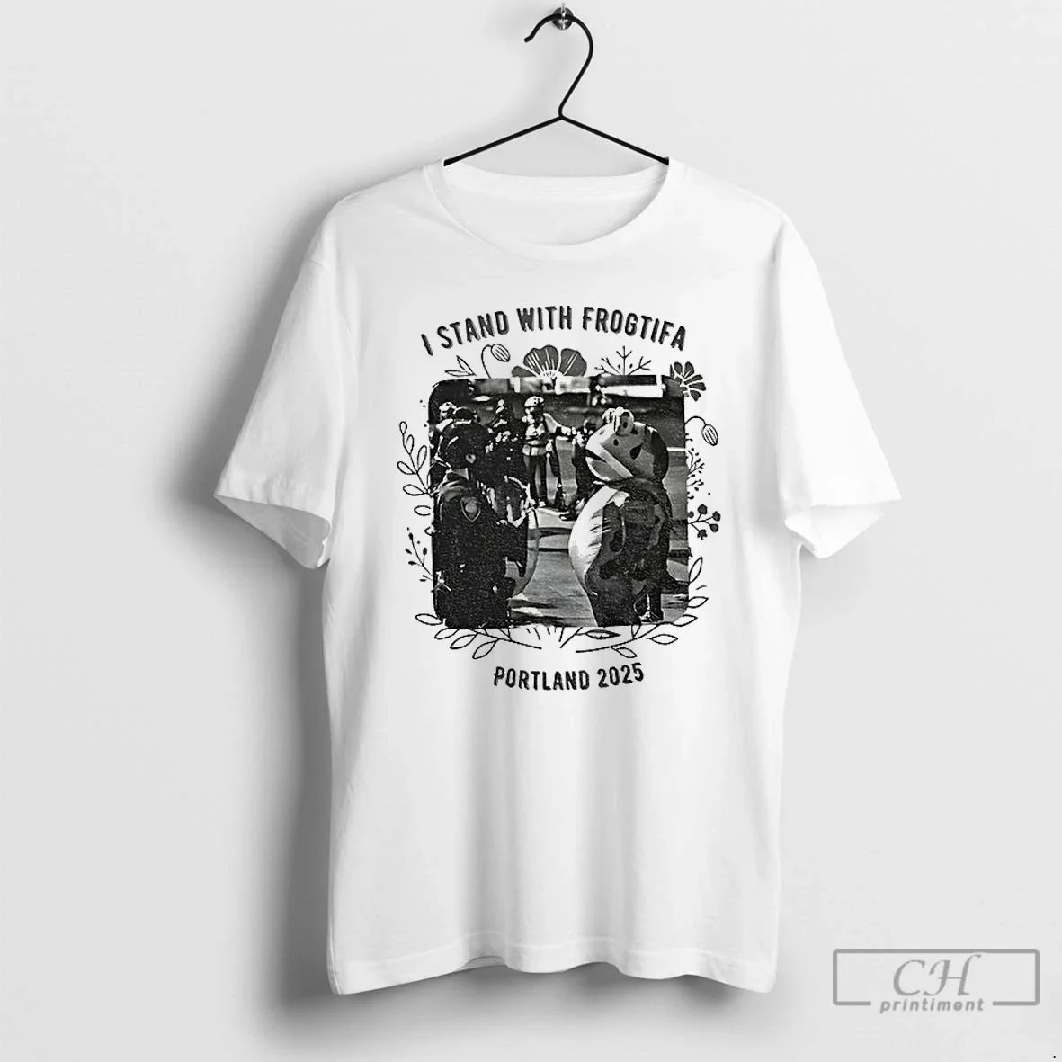 Classic Portland Frog I Stand With Frogtifa 2025 - Adult & Kids T-Shirts, Sweatshirts & Hoodies apparel design preview 1