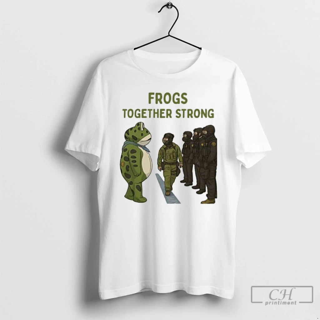Classic Portland Frog Protest 2025 - Adult & Kids T-Shirts, Sweatshirts & Hoodies apparel design preview 1