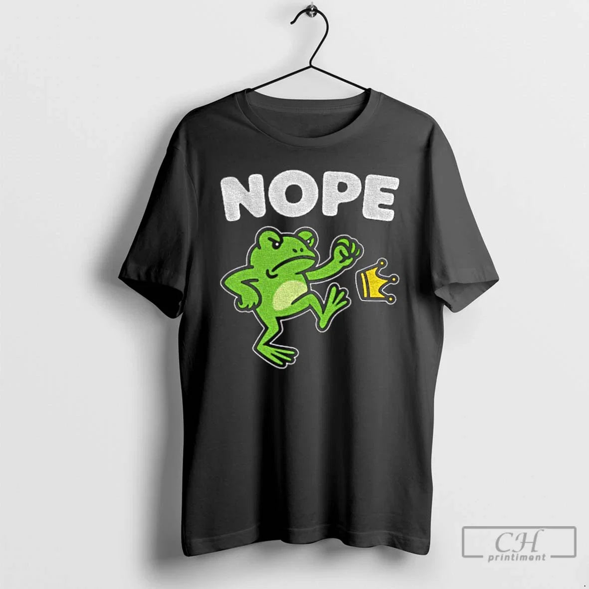 Classic Portland Frog Protest Funny Kicking Crown No - Adult & Kids T-Shirts, Sweatshirts & Hoodies apparel design preview 1