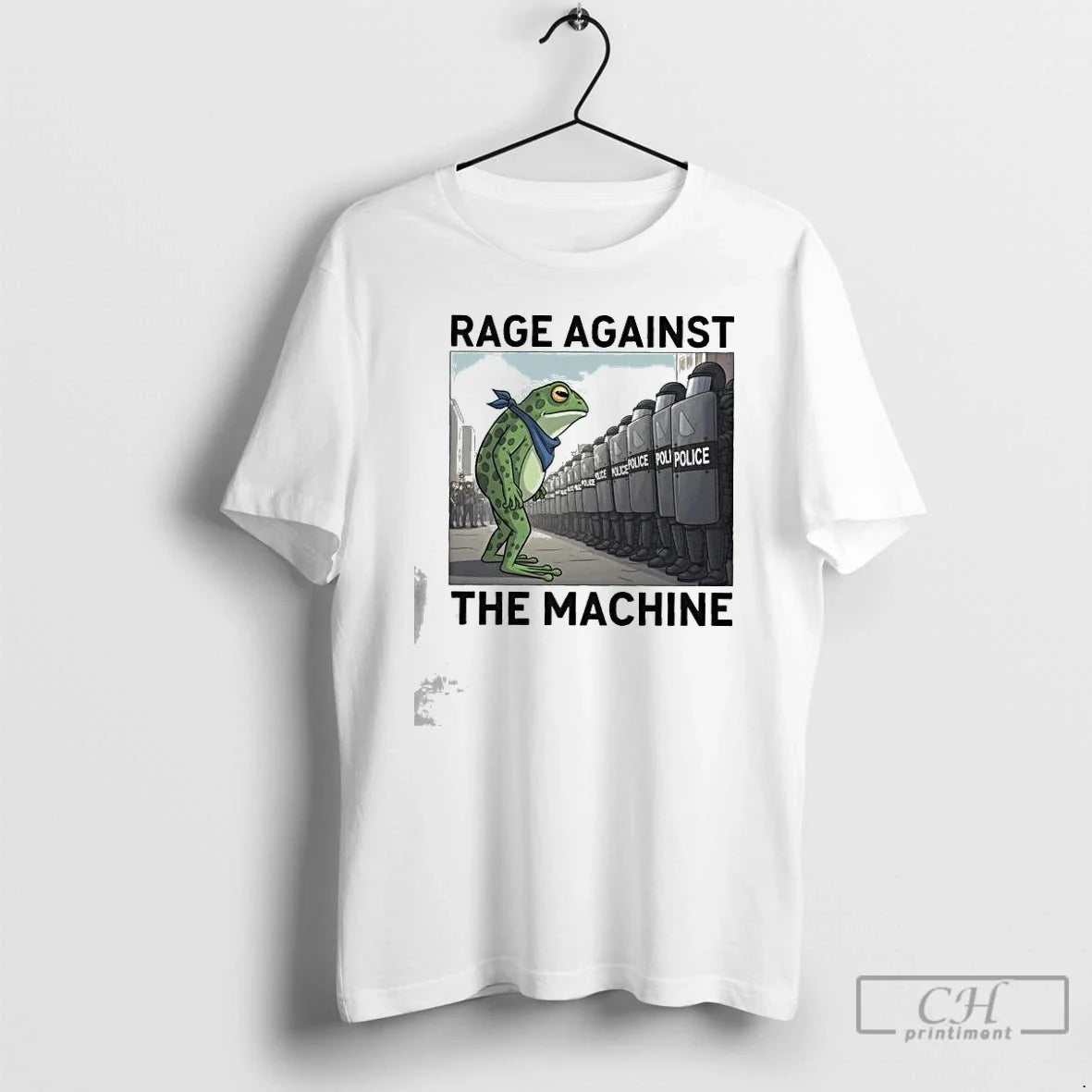 Classic Portland Frog Protest Rage Against The - Adult & Kids T-Shirts, Sweatshirts & Hoodies apparel design preview 1