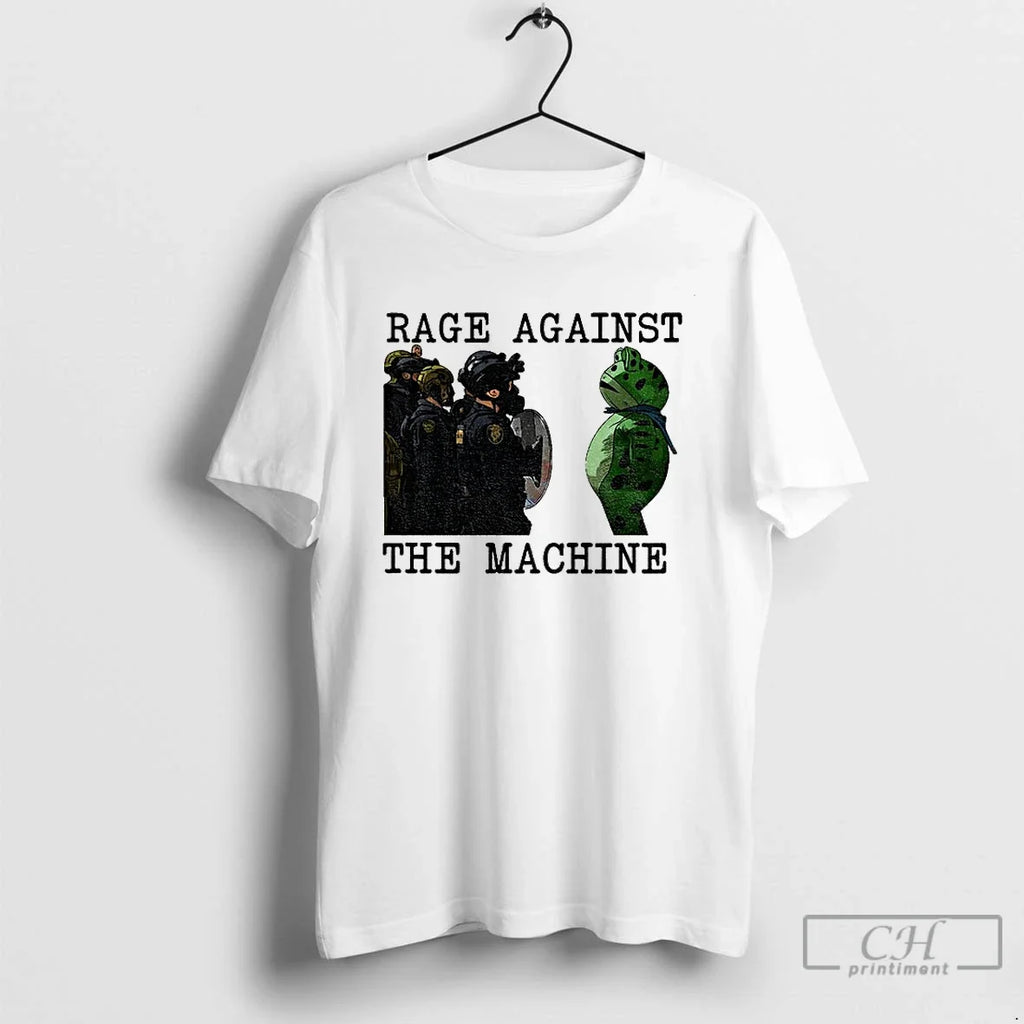 Classic Portland Frog Protest Rage Against The - Adult & Kids T-Shirts, Sweatshirts & Hoodies apparel design preview 1