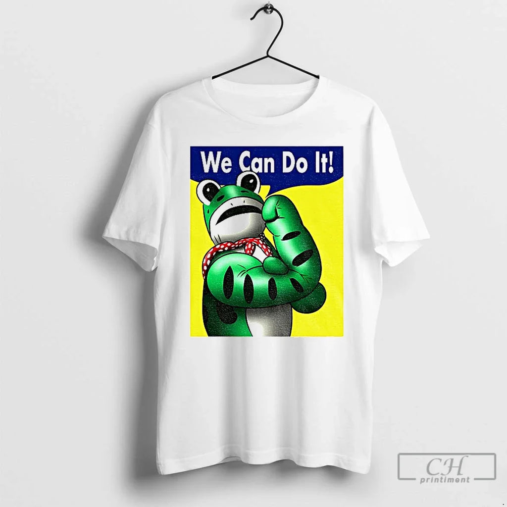 Classic Portland Frog Rosie The Riveter We Can Do It - Adult & Kids T-Shirts, Sweatshirts & Hoodies apparel design preview 1