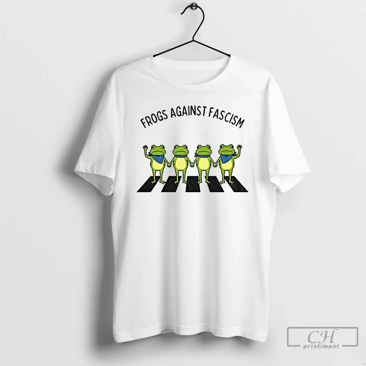 Classic Portland Frogs Against Fascism Abolish Ice - Adult & Kids T-Shirts, Sweatshirts & Hoodies apparel design preview 1