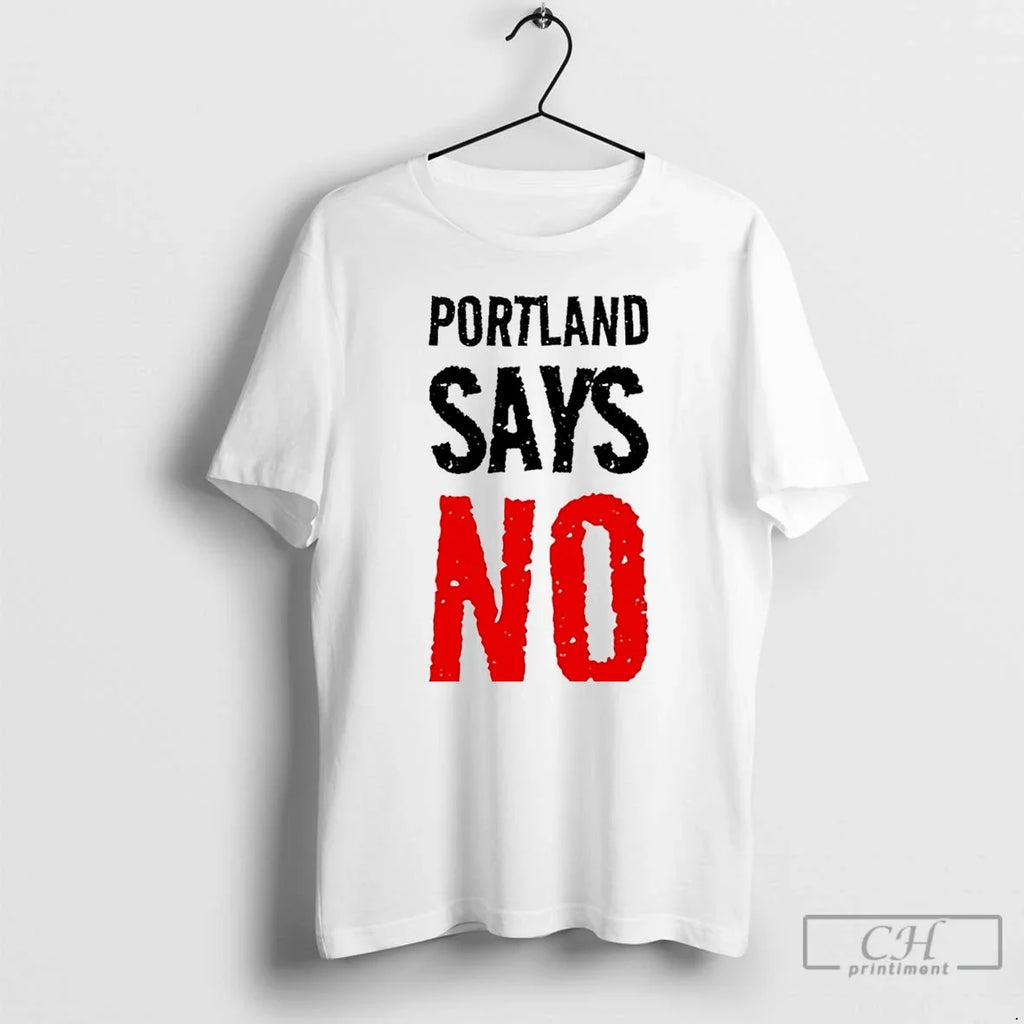 Classic Portland Says No Abolish Ice - Adult & Kids T-Shirts, Sweatshirts & Hoodies apparel design preview 1