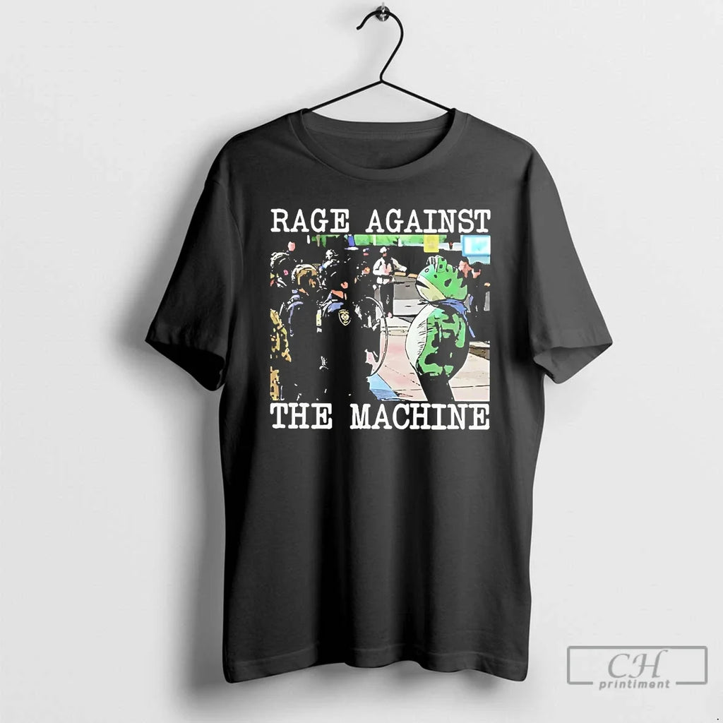 Classic Portland Frog Vs Ice Rage Against The Machine - Adult & Kids T-Shirts, Sweatshirts & Hoodies apparel design preview 1