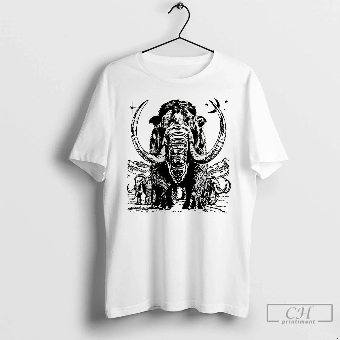Classic Prehistoric Mammoth Ice Age - Adult & Kids T-Shirts, Sweatshirts & Hoodies apparel design preview 1