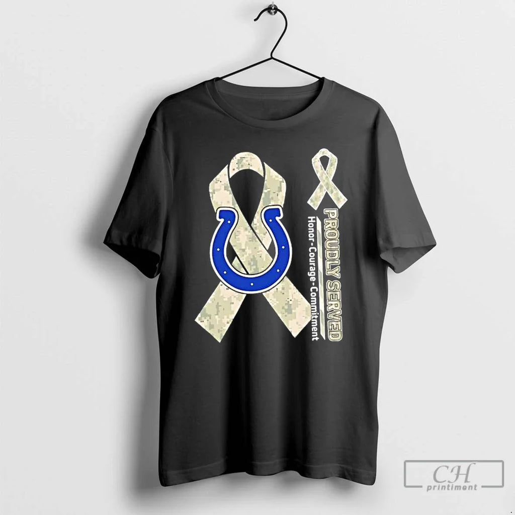 Classic Proudly Served Honor Courage Commitment - Adult & Kids T-Shirts, Sweatshirts & Hoodies apparel design preview 1