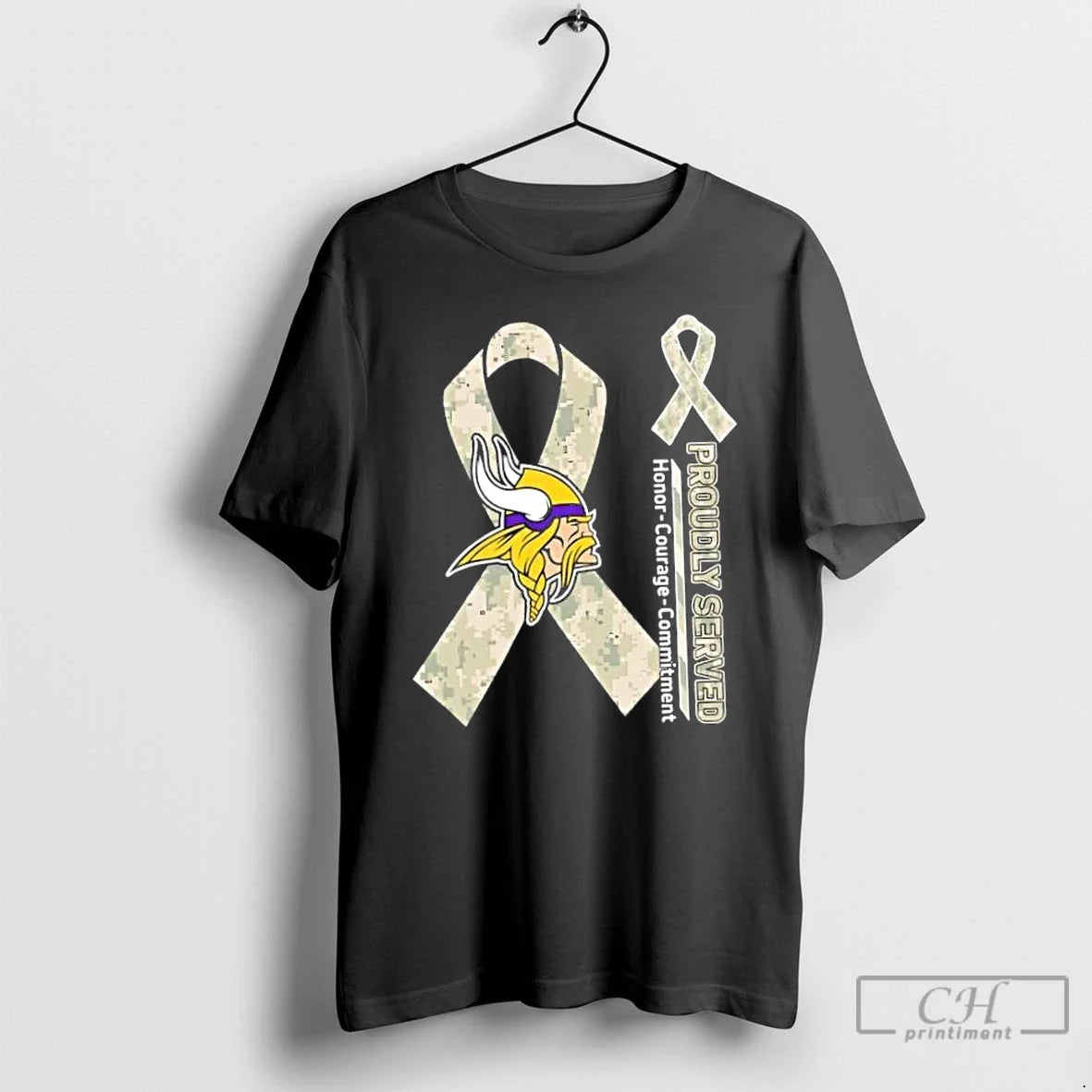 Classic Proudly Served Honor Courage Commitment - Adult & Kids T-Shirts, Sweatshirts & Hoodies apparel design preview 1