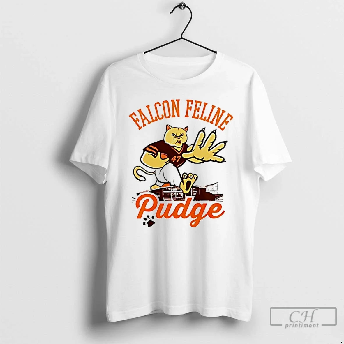 Classic Pudge The Cat Bgsu Football 2025 Mascot - Adult & Kids T-Shirts, Sweatshirts & Hoodies apparel design preview 1