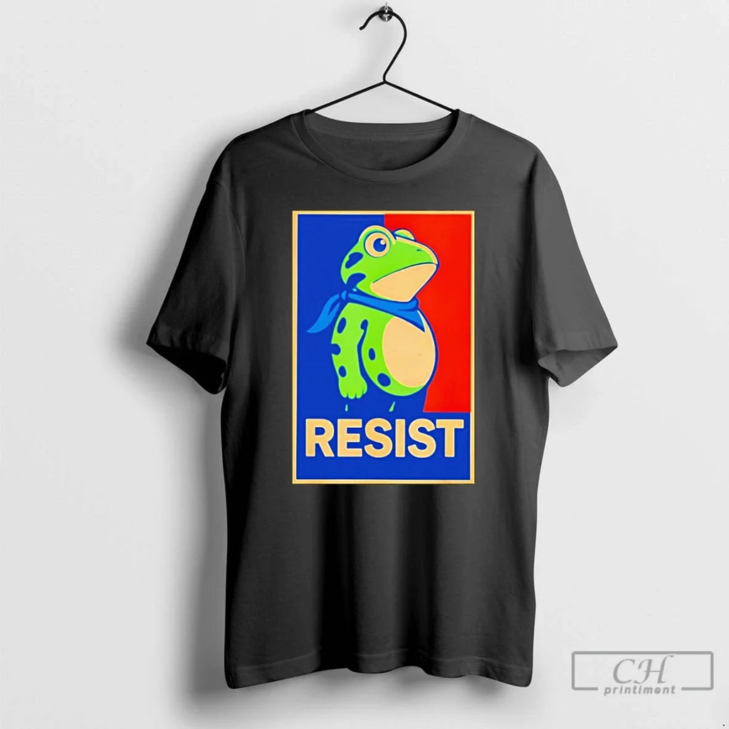 Classic Resist Anti Trump Portland Frog Protest - Adult & Kids T-Shirts, Sweatshirts & Hoodies apparel design preview 1