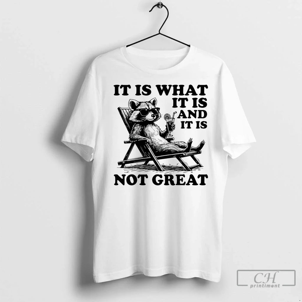 Classic Raccoon It Is What And Not Great - Adult & Kids T-Shirts, Sweatshirts & Hoodies apparel design preview 1