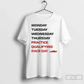 Classic Race Week Formula 1 Weekly Schedule - Adult & Kids T-Shirts, Sweatshirts & Hoodies apparel design preview 1