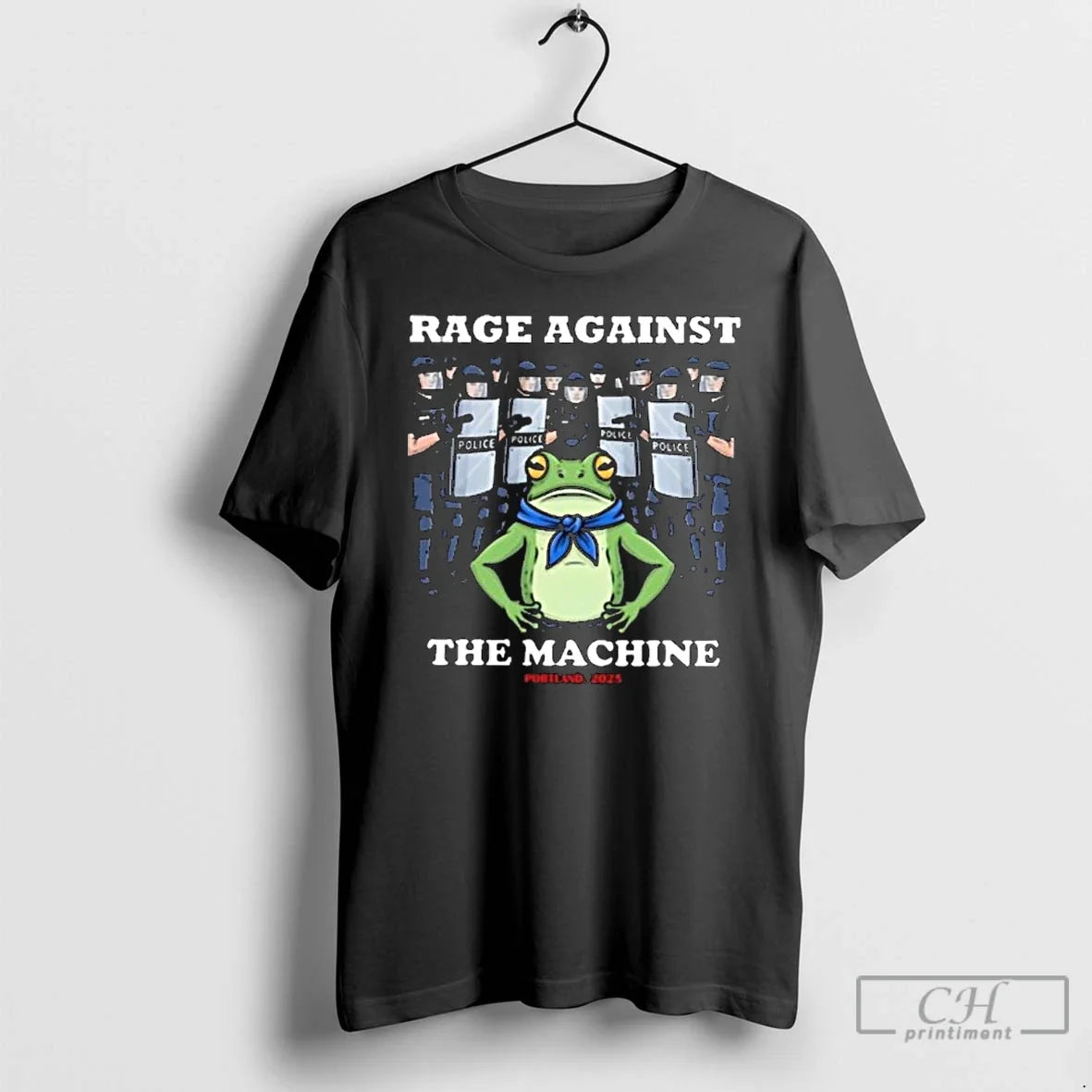 Classic Rage Against The Machine Frog Portland 2025 - Adult & Kids T-Shirts, Sweatshirts & Hoodies apparel design preview 1